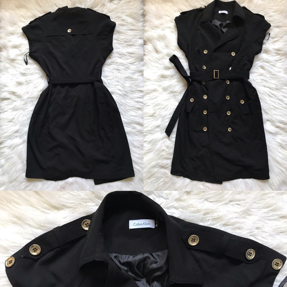 Midi Black Calvin Klein Dress